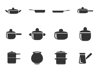 dish icon set