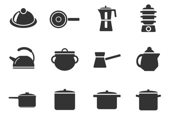 dish icon set