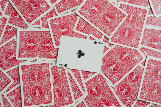 Poker Set with Ass - Spielkarte