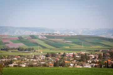 Fototapeta na wymiar View of the valley Galilee , Israel .