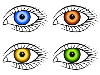 Human eye icons