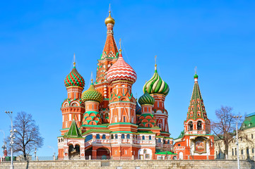 Fototapeta na wymiar Moscow ,Russia,St Basil's cathedral