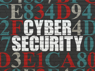 Privacy concept: Cyber Security on wall background