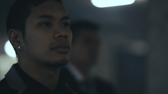  Organized Asian gangsters meet in dark parking lot to do a drug deal