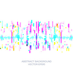 Abstract background with a pattern of chaotically arranged geometric shapes.