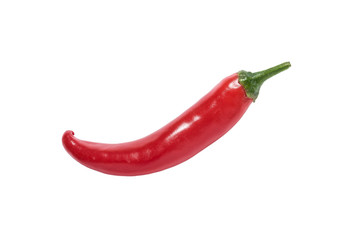 Red chili pepper isolated on a white background
