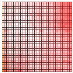 Background mosaic red square in vector