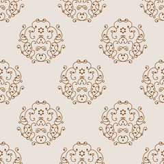 Abstract geometric retro seamless pattern vector illustration.