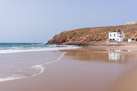 Plage Aftas &agrave; Mirleft, Maroc