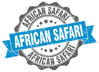 african safari stamp. sign. seal