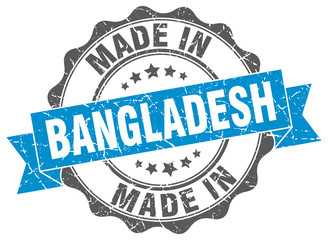 made in Bangladesh round seal