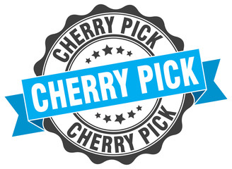 cherry pick stamp. sign. seal