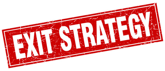 exit strategy square stamp