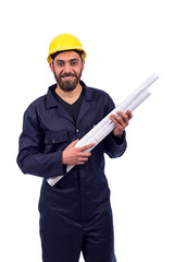 Young worker smiling