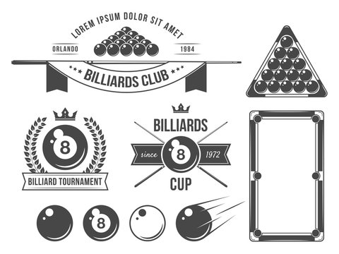 Billiards accessories and emblems