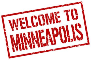 welcome to Minneapolis stamp