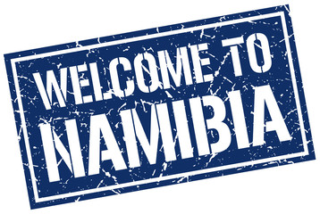 welcome to Namibia stamp