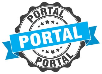 Obraz premium portal stamp. sign. seal