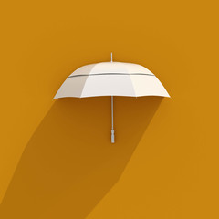 3d White Umbrella Icon