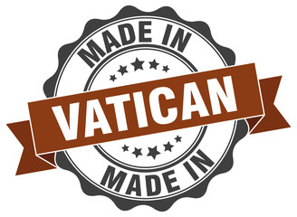 made in Vatican round seal