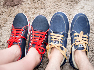 Shoes of Happy Couple