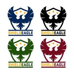 Eagle Logo, Shield Eagle Logo, Shield Emblem eagle Design Logo Vector