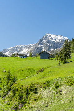 Fototapeta Sommerurlaub in den Alpen