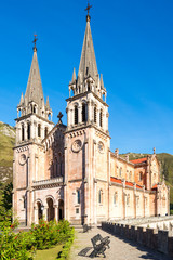 The Basilica of Santa Maria, Queen of Covadonga is a Catholic church located in Covadonga, Cangas de Onís, Asturias, Spain, which was declared a basilica on 1901.