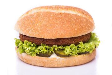 Fast food Cheeseburger, Hamburger, Burger on white background