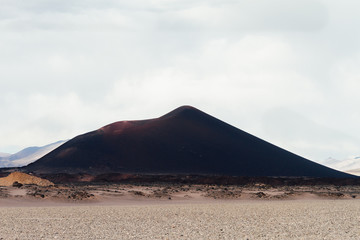 Fototapeta na wymiar Alumbrera Volcano near Antofagasta de la Sierra in Catamarca, Argentina