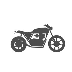 Motorcycle icon or sign
