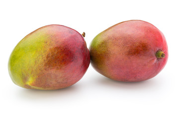 Mango fruit isolated on white background .