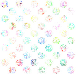 Colorful polka dots pattern background.