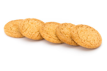 Cookies nuts on the  isolated on white background.