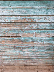 Weathered blue wooden background texture.
