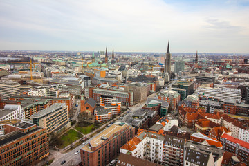 Fototapeta na wymiar Hamburg city view