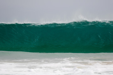 Giant wave hits the shore