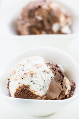 Vanilla and Chocolate Ice Cream