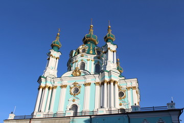 Fototapeta na wymiar St Andrew's Church, Kiev