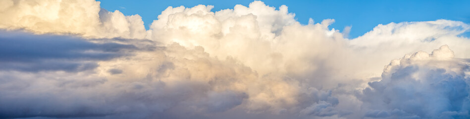 Wide clouds sky banner
