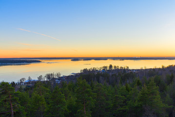 Sunset over Norrköping