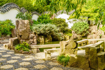 Obraz premium New York Chinese Scholar's Garden