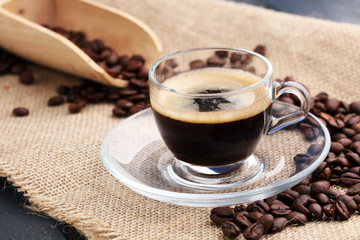 Coffee on Table, Cafe, Coffee Bean