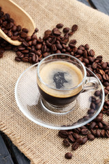 Coffee on Table, Cafe, Coffee Bean