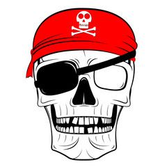 Skull illustration - pirate