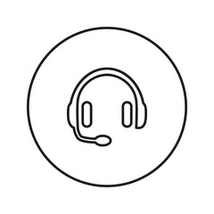 Vector headphones icon.