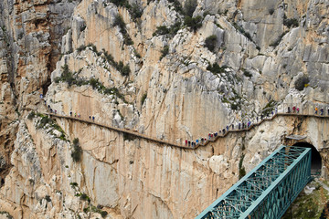 Caminito del Rey and railway bridge