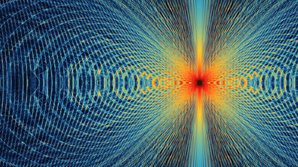 Obraz premium Colorful abstract illustartion looks like space planets motion