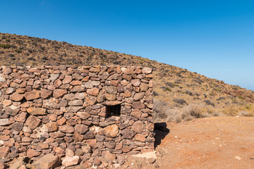 old stone building in the desert