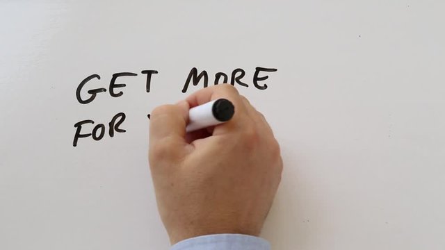get more money on whiteboard